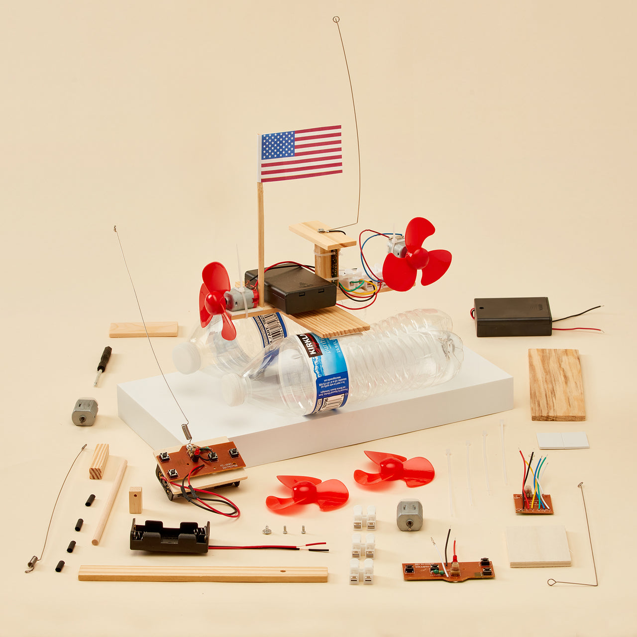 CreateKit RC Propeller Boat DIY Kit