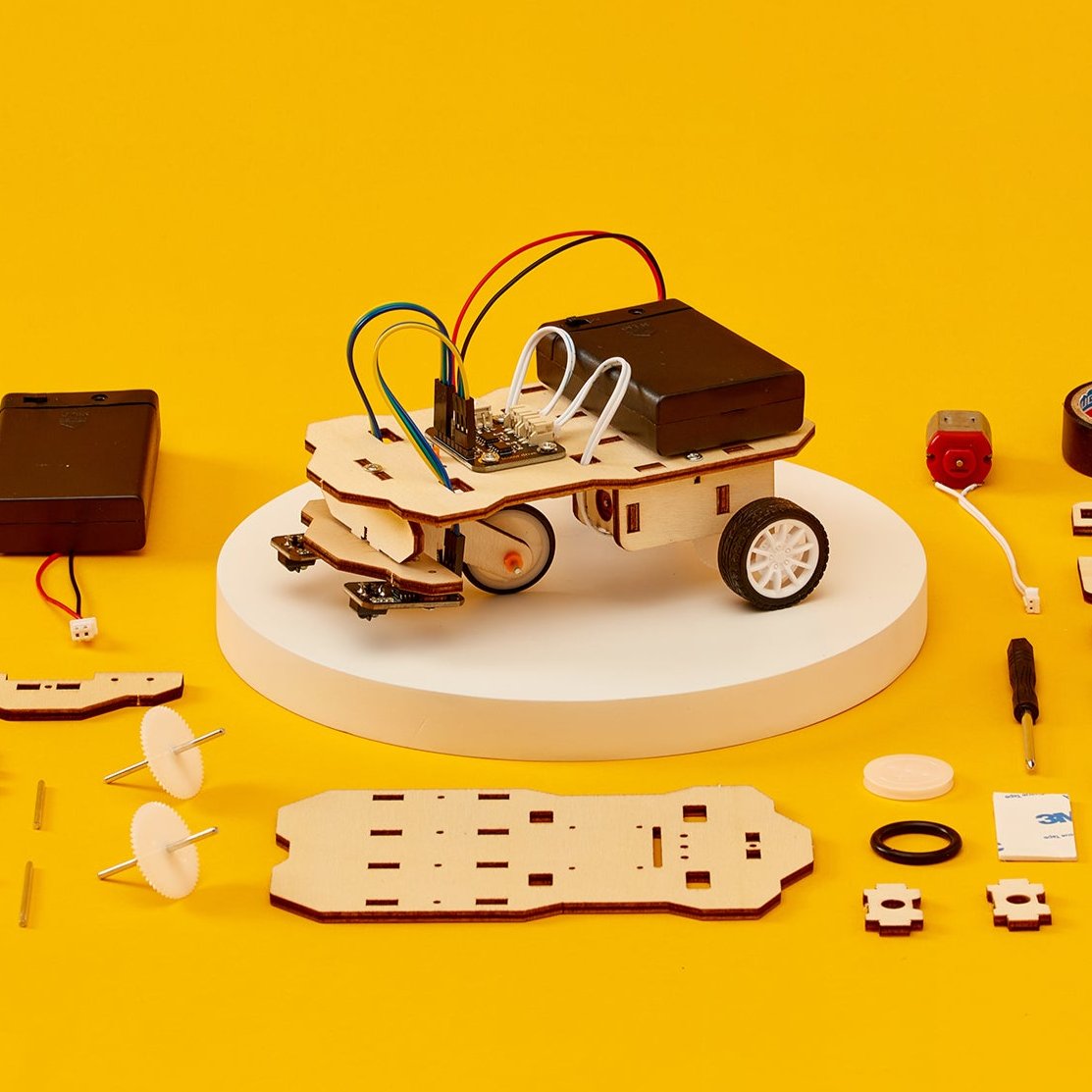 Kit de bricolaje de robot seguidor de línea CreateKit