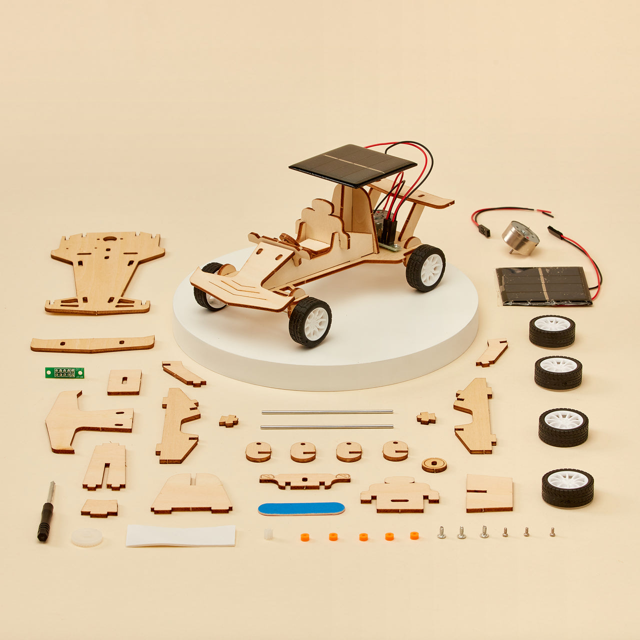 Kit de bricolaje para coche de carreras solar CreateKit